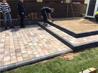 GD Paving - another impressive patio being built.