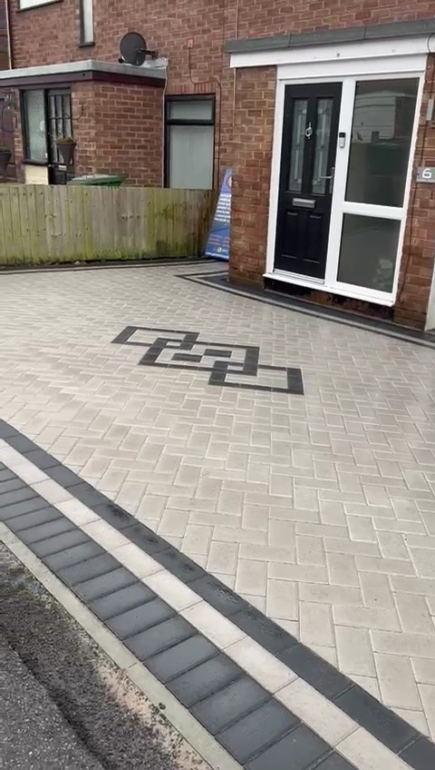 Grey Block paving in Northwich, Cheshire.